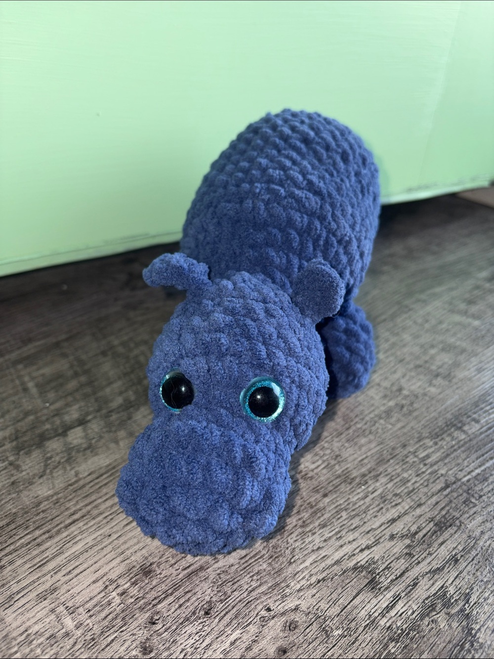 Hand Made Crocheted Hippopotamus